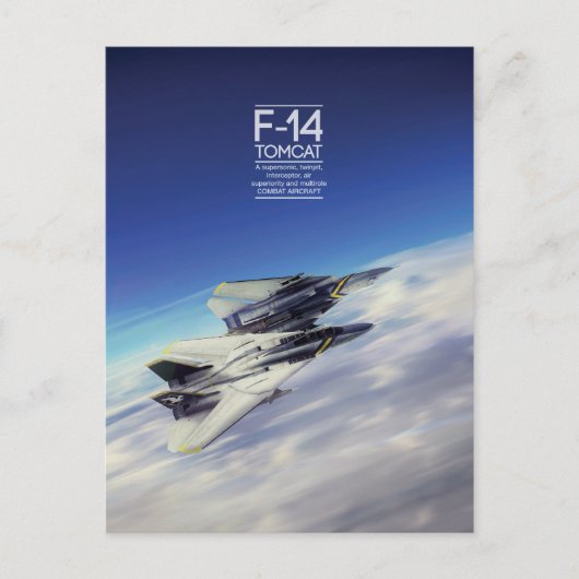 Grumman F-14 Tomcat briefkaart (Voorkant)