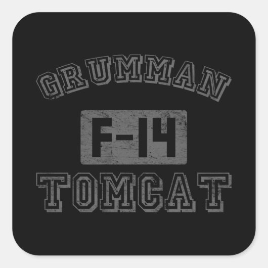 Grumman F-14 Tomcat Vierkante Sticker (Voorkant)
