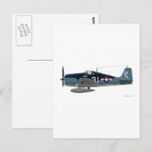 Grumman F-6F Wildcat Briefkaart (Voorkant / Achterkant)