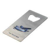 Grumman G-21 Creditkaart Flessenopener (Voorkant Gekanteld)