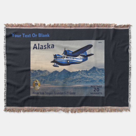 Grumman G-21 Goose - Alaska Postage Deken (Voorkant)