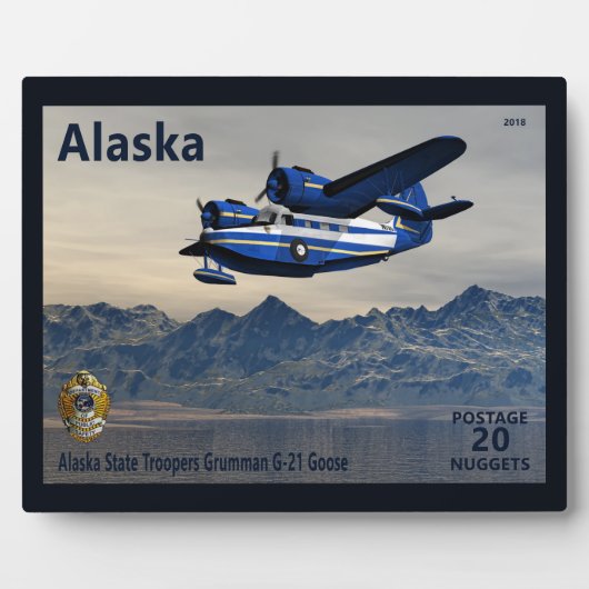 Grumman G-21 Goose - Alaska Postage Fotoplaat (Voorkant)