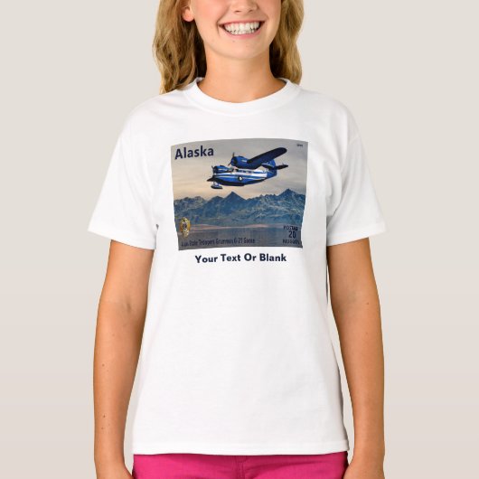 Grumman G-21 Goose - Alaska Postage T-shirt (Voorkant)
