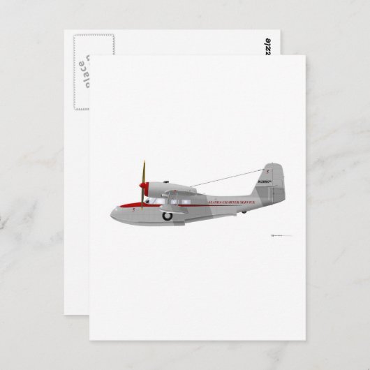 Grumman G-44A Widgeon Briefkaart (Voorkant / Achterkant)