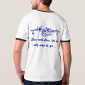 Grumman Goose over het spatten T-shirt (Achterkant)