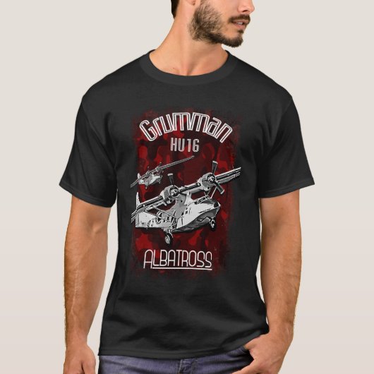 Grumman HU-16 Albatross Vliegtuig T-shirt (Voorkant)