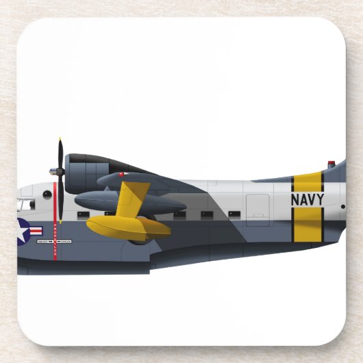 Grumman HU-16B Albatross 1906 Drankjes Onderzetter (Voorkant)