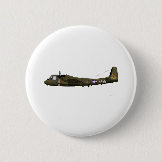 Grumman OV-1 Mohawk Ronde Button 5,7 Cm (Voorkant)