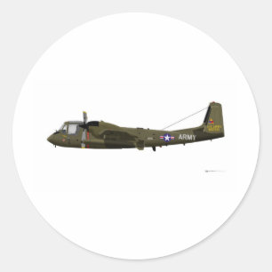 Grumman OV-1 Mohawk Ronde Sticker