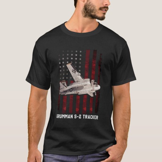 Grumman S 2 Tracker S2 Vliegtuig T-shirt (Voorkant)