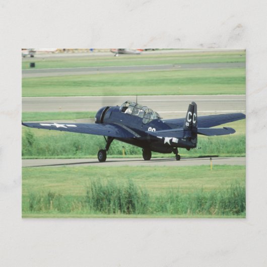 Grumman TBF/TBM Avenger Navy Carrier torpedo Briefkaart (Voorkant)