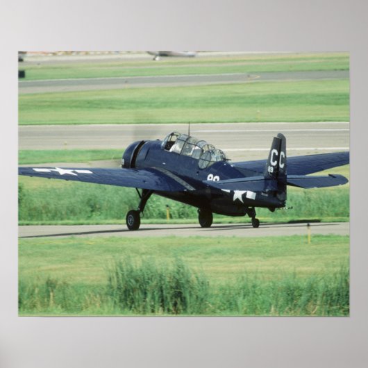 Grumman TBF/TBM Avenger Navy Carrier torpedo Poster (Voorkant)
