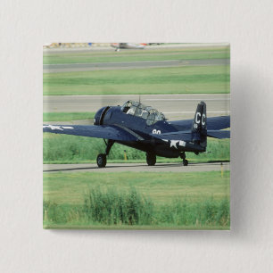 Grumman TBF/TBM Avenger Navy Carrier torpedo Vierkante Button 5,1 Cm