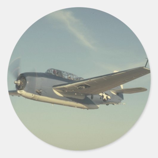 Grumman TBM Avenger Chino Ronde Sticker (Voorkant)