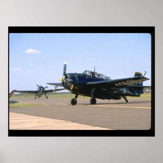 Grumman TBM Avenger. (plane_WWII-vlakken) Poster (Voorkant)