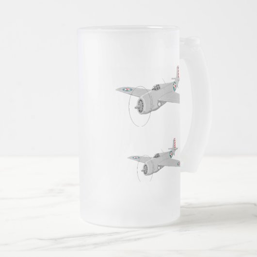 Grumman Wildcat F4F, 1942 Matglas Bierpul (Voorkant rechts)