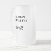 Grumman Wildcat F4F, 1942 Matglas Bierpul (Voorkant links)