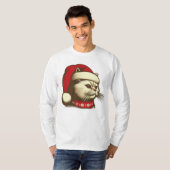 Grump Christmas Cat T-shirt (Voorkant volledig)