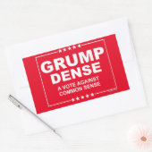 GRUMP DENSE 2016 - Een stem tegen gezond verstand Rechthoekige Sticker (Envelop)