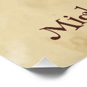 Grump Minimalistische Waterverf Print Art Owl Love Perfect Poster (Hoek)