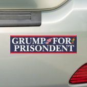 GRUMP VOOR GEVANGENE BUMPERSTICKER (Op auto)