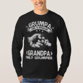 Grumpa als een gewone opa, alleen maar een bruier t-shirt (Voorkant)