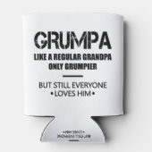 Grumpa als een gewone opa... maar alleen een bruid blikjeskoeler (Achterkant)