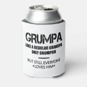 Grumpa als een gewone opa... maar alleen een bruid blikjeskoeler (Blikje Achterkant)