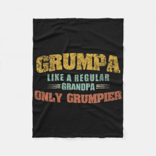 Grumpa als een gewone opa... maar alleen een bruid fleece deken