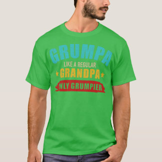 Grumpa als gewone opa alleen maar grumpier vintage t-shirt