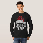 Grumpa Claus Christmas Costume  Santa Matching Fam T-shirt (Voorkant volledig)