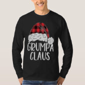 Grumpa Claus Christmas Costume Santa Matching Fam T-shirt (Voorkant)