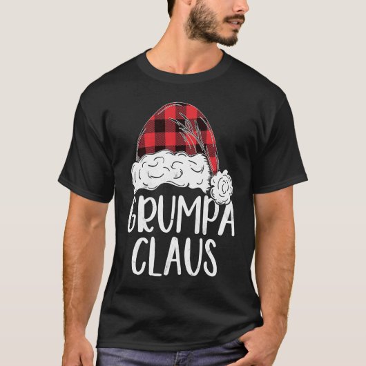 Grumpa Claus Christmas Costume  Santa Matching Fam T-shirt (Voorkant)