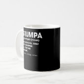 Grumpa Definition Grootpa Kerstcadeau Koffiemok (Voorkant links)