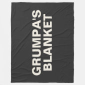 Grumpa | Funny Gag Gift for Grumpy Grandpa Fleece Deken (Voorkant)