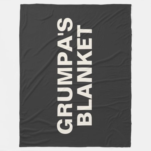 Grumpa | Funny Gag Gift for Grumpy Grandpa Fleece Deken (Voorkant)