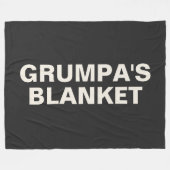 Grumpa | Funny Gag Gift for Grumpy Grandpa Fleece Deken (Voorkant (Horizontaal))