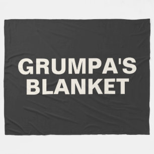 Grumpa   Funny Gag Gift for Grumpy Grandpa Fleece Deken