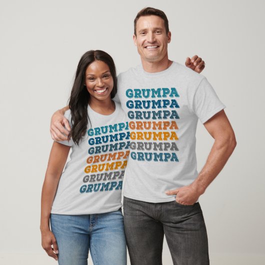 Grumpa Funny Grumpy Grandpa  Text Design T-shirt (Unisex)