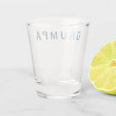 Grumpa Funny Novelty voor Grumpy Grandpa Graphic Shot Glas (Achterkant)