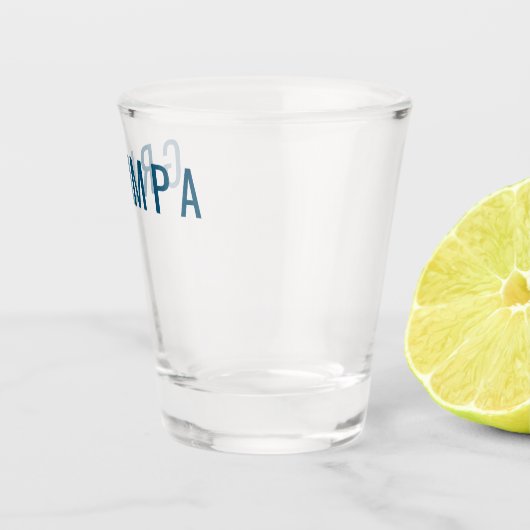 Grumpa Funny Novelty voor Grumpy Grandpa Graphic Shot Glas (Rechts)