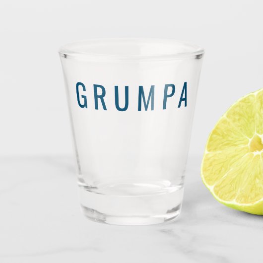 Grumpa Funny Novelty voor Grumpy Grandpa Graphic Shot Glas (Voorkant)