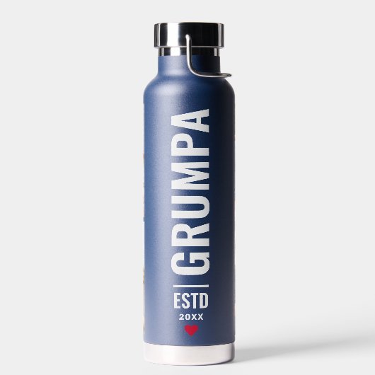 Grumpa | Grootvader Modern 4 Fotomarine Waterfles (Links)