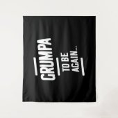 Grumpa om opnieuw te zijn | Grootvader Gift Wandkleed (Voorkant)