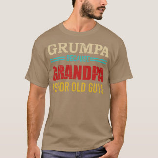 Grumpa omdat opa is voor oude kerels vintage ret t-shirt