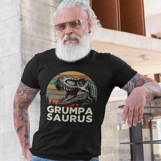 Grumpa Saurus Dinosaur Father's day T-shirt