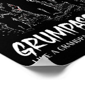 Grumpa Squatch Funny Bigfoot Dad Sasquatch Yeti Fa Poster (Hoek)