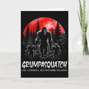Grumpa Squatch Grappige Bigfoot Vader Sasquatch Ye Kaart