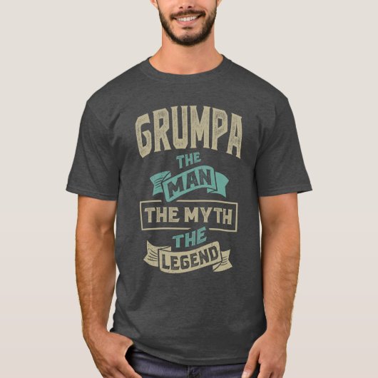 Grumpa the Myth de Legend T-shirt (Voorkant)