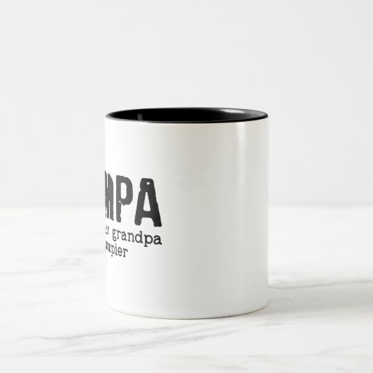 Grumpa Tweekleurige Koffiemok (Center)